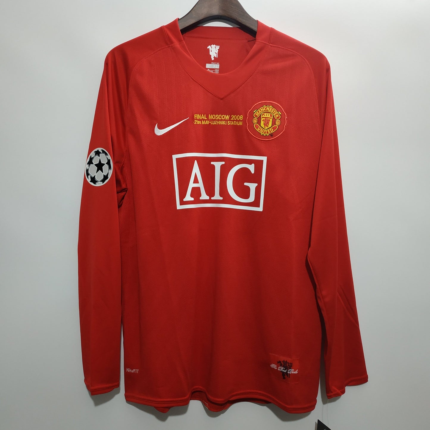 C.Ronaldo #7 |Manchester United Home 07/08 UCL Long Sleeve