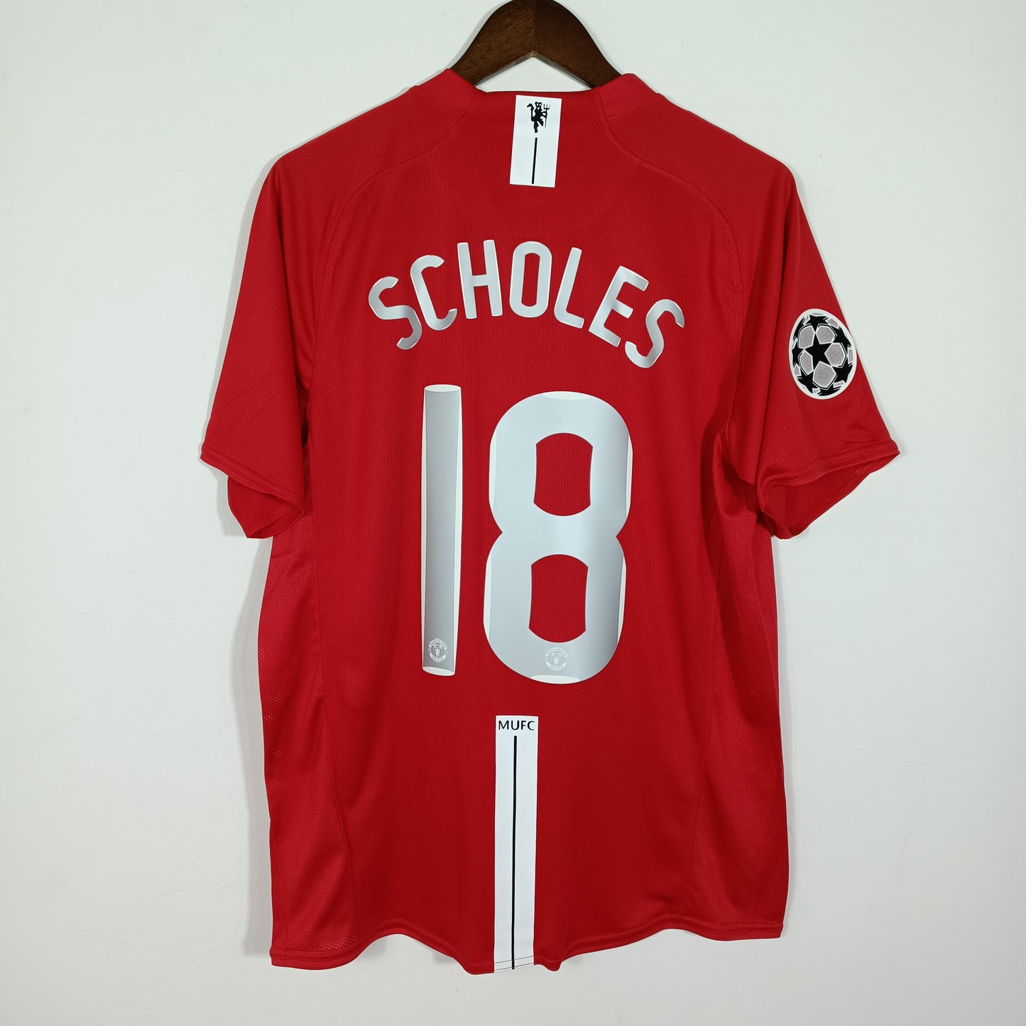 Scholes #18 |Manchester United Home 07/08 UCL