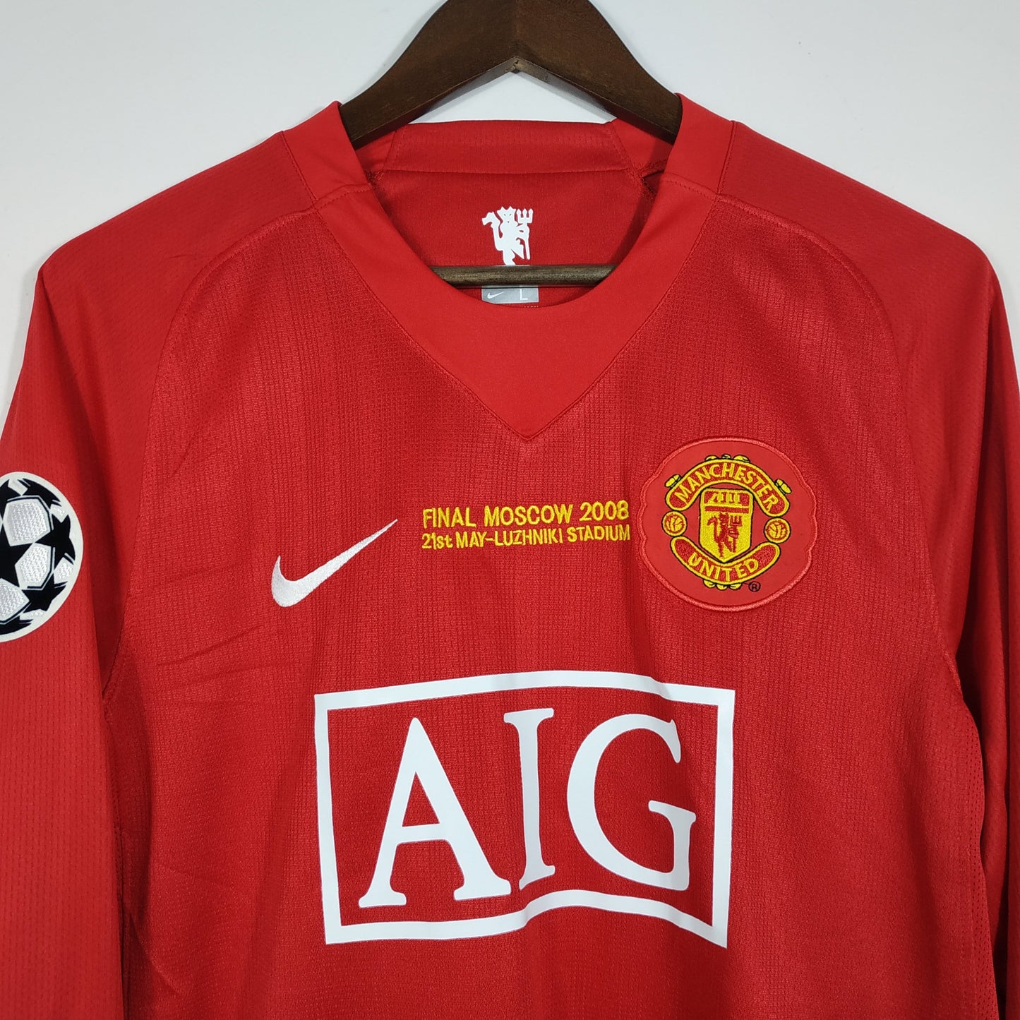C.Ronaldo #7 |Manchester United Home 07/08 UCL Long Sleeve